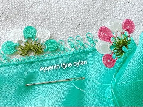 Düz Yazma Üstüne Muhteşem İğne Oyası Yapılışı Anlatımlı Videolu 2